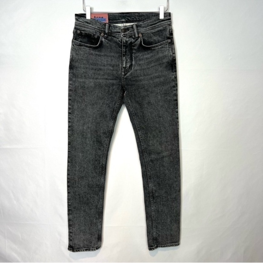 Acne Studio NWOT North Black Marble Skinny Jeans 30x30